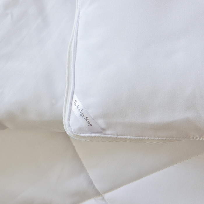 91家纺网 家纺一手货源 找家纺 德芙家纺 2024新款德芙双胎被被拉链款磨毛斜格二合一子母被被子被芯 斜格-白色