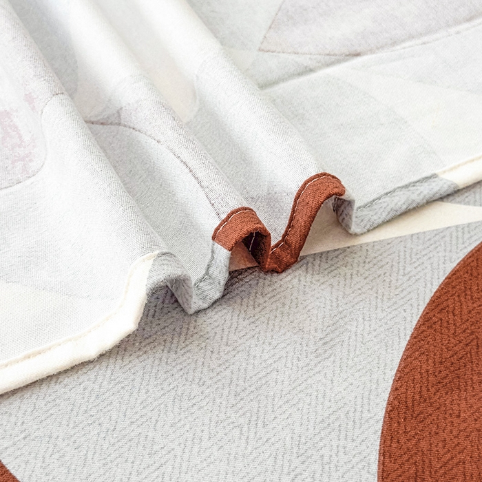 91家纺网 家纺一手货源 找家纺 丝芙妮家居（原乐视家纺） 2024新款全棉磨毛多规格AB版单品套件系列（第二波）--单床单及三件套 洛可-橙