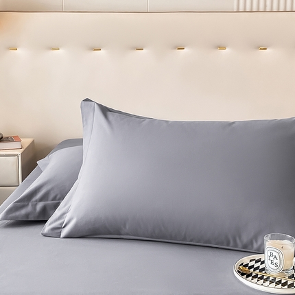 91家纺网 家纺一手货源 找家纺 （总）DC 2024新款全棉磨毛纯色拼色系列枕套