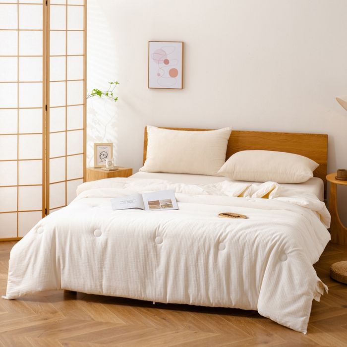 91家纺网 家纺一手货源 找家纺 （总）德芙家纺 2024新款A类全棉提花不染系列被子20%大豆纤维冬被春秋被被子被芯