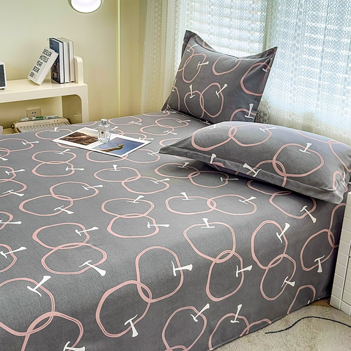 91家纺网 家纺一手货源 找家纺 丝芙妮家居（原乐视家纺） 2024新款全棉磨毛多规格AB版单品套件系列（第二波）--单床单及三件套 秋果