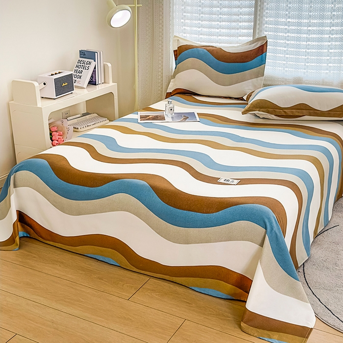 91家纺网 家纺一手货源 找家纺 丝芙妮家居（原乐视家纺） 2024新款全棉磨毛多规格AB版单品套件系列（第二波）--单床单及三件套 格雷