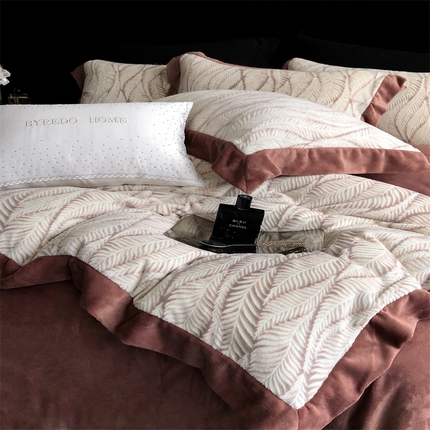 馨蕊家居 2024秋冬轻奢煦暖绒系列--暖意 暖意-紫砂