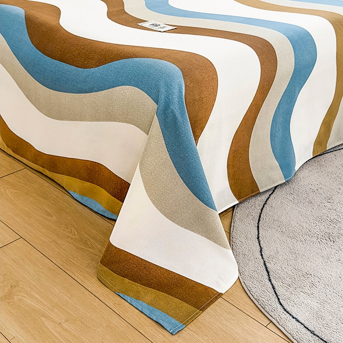 91家纺网 家纺一手货源 找家纺 丝芙妮家居（原乐视家纺） 2024新款全棉磨毛多规格AB版单品套件系列（第二波）--单床单及三件套 格雷