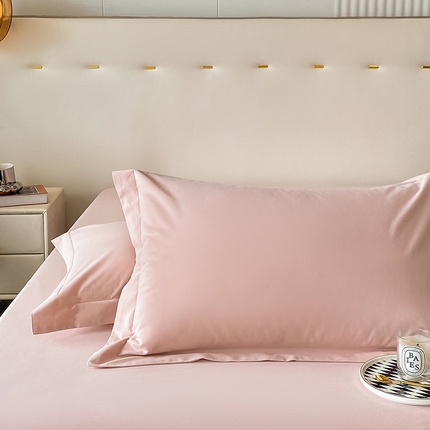 91家纺网 家纺一手货源 找家纺 （总）DC 2024新款全棉磨毛纯色拼色系列枕套