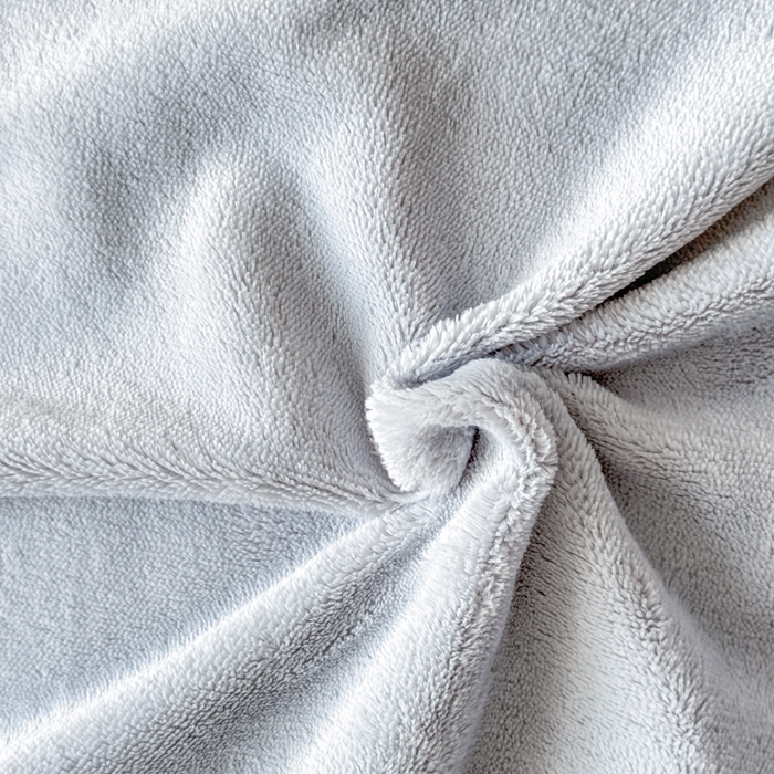 91家纺网 家纺一手货源 找家纺 梦舒羽 2025新款高克重小清新牛奶绒四件套冬季法莱绒珊瑚绒-刺绣小狗系列（风格一） 小八嘎-浅灰太空灰