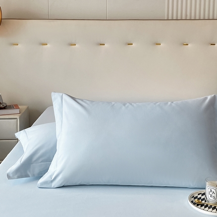 91家纺网 家纺一手货源 找家纺 （总）DC 2024新款全棉磨毛纯色拼色系列枕套