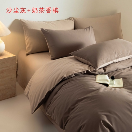 91家纺网 家纺一手货源 找家纺 （总）Mr.pig猪先生水洗棉 2024新款A类50全棉磨毛单品-四件套