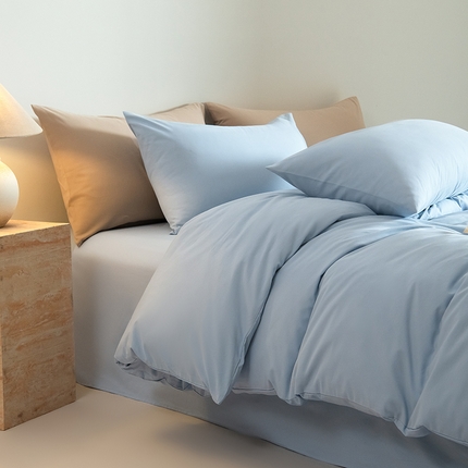 91家纺网 家纺一手货源 找家纺 Mr.pig猪先生水洗棉 2024新款A类50全棉磨毛单品-单被套 沙尘灰+奶茶香槟