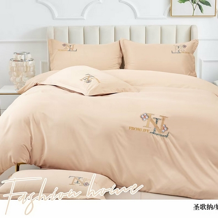 91家纺网 家纺一手货源 找家纺 （总）优纤家纺 2024新款亲肤舒适绣花四件套-圣歌纳