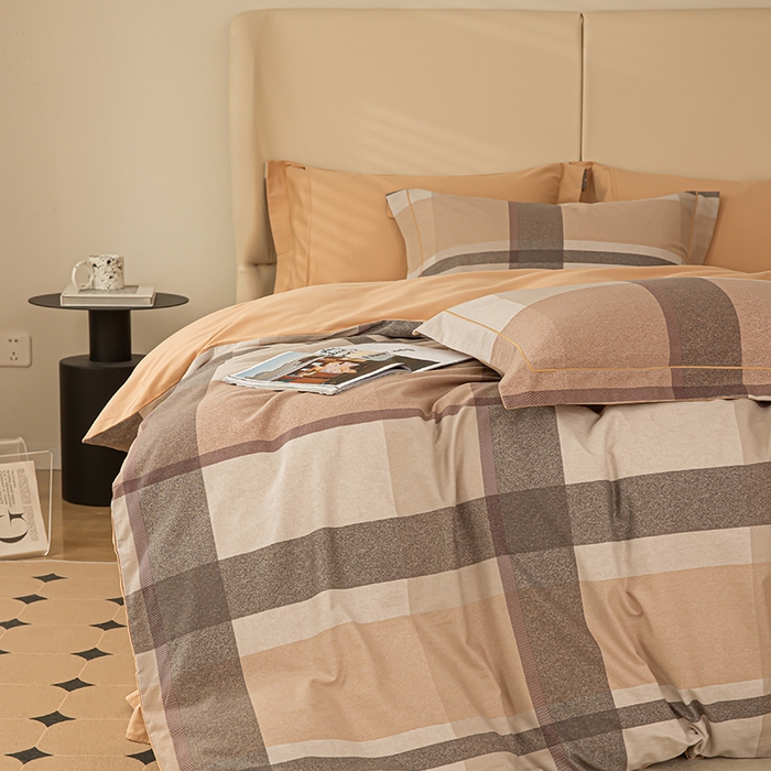 91家纺网 家纺一手货源 找家纺 左右家纺 2024秋冬新款全棉磨毛印花四件套 罗马