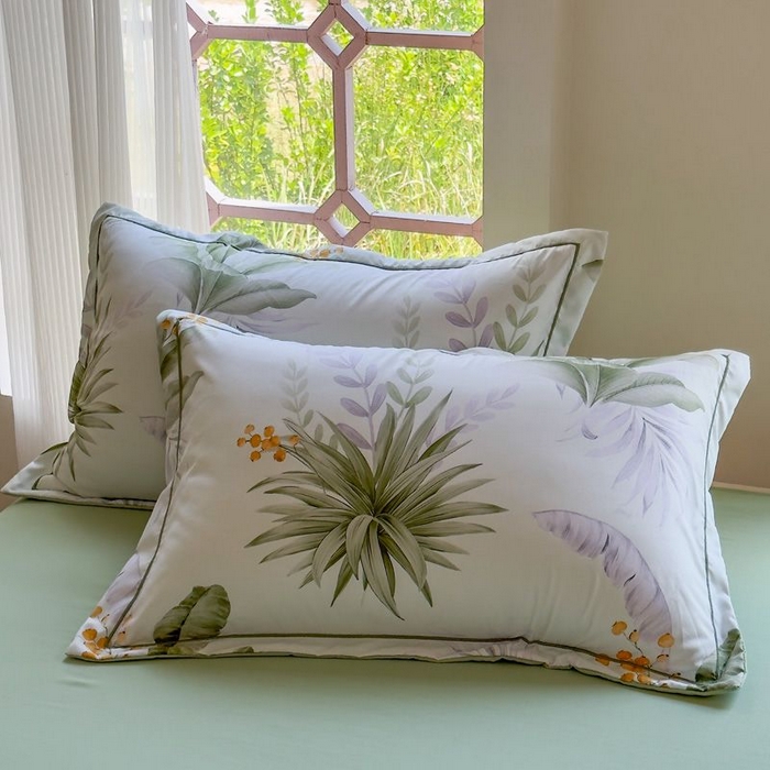 91家纺网 家纺一手货源 找家纺 禧多家纺 2024新款亲肤云锦棉四件套 莫妮卡