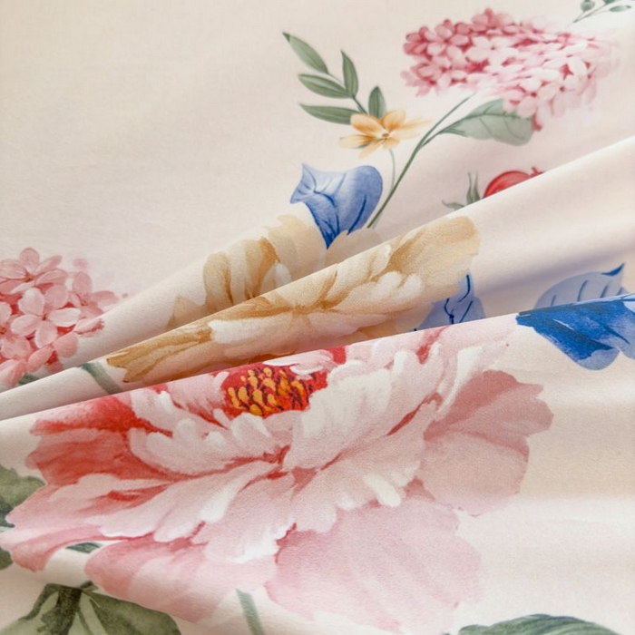 91家纺网 家纺一手货源 找家纺 禧多家纺 2024新款亲肤云锦棉四件套 绽放