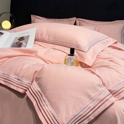 91家纺网 家纺一手货源 找家纺 （总）禧多家纺 2024新款水洗棉轻奢绣花四件套