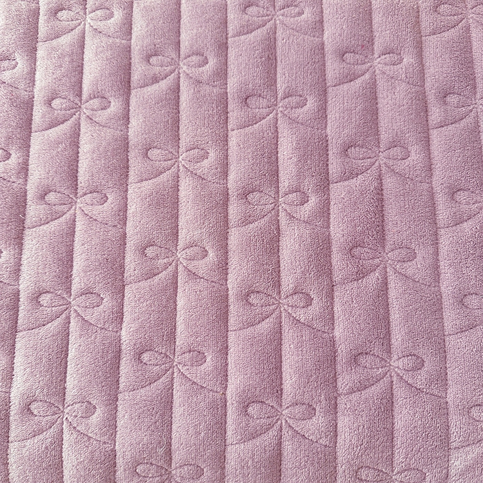 91家纺网 家纺一手货源 找家纺 罗艺轩 2024新款高克重牛奶雪纺边床裙三件套-羽蝶 甜紫