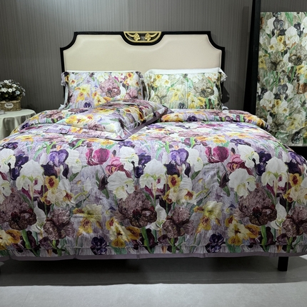 91家纺网 家纺一手货源 找家纺 （总）阿那亚 2024新款100支长绒棉四件套数码印花四件套全棉四件套(控价378/398)