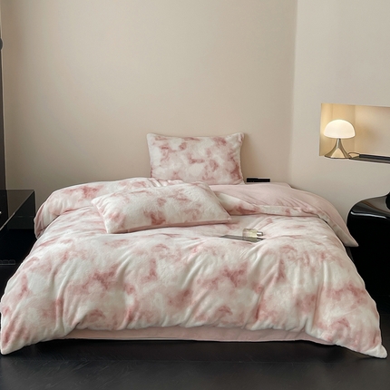 （总）窝米 2024冬季新款雪貂绒系列四件套