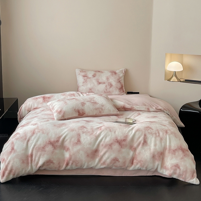 91家纺网 家纺一手货源 找家纺 （总）窝米 2024冬季新款雪貂绒系列四件套