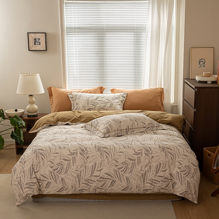 91家纺网 家纺一手货源 找家纺 （总）左右家纺 2024秋冬新款全棉磨毛印花四件套