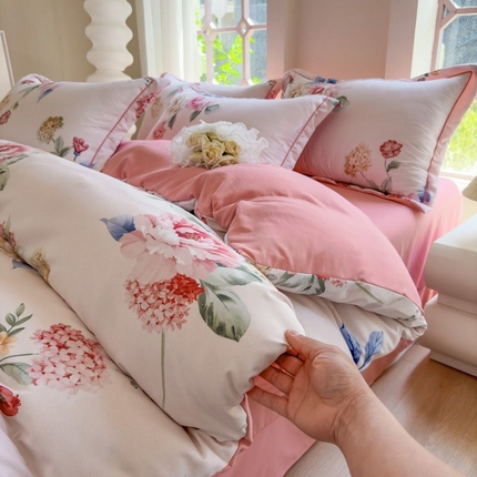 91家纺网 家纺一手货源 找家纺 （总）禧多家纺 2024新款亲肤云锦棉四件套