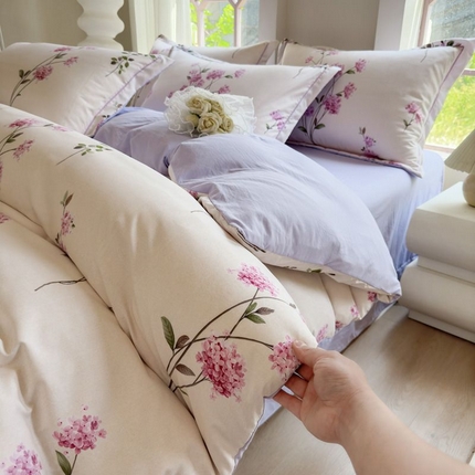 91家纺网 家纺一手货源 找家纺 （总）禧多家纺 2024新款亲肤云锦棉四件套