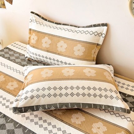 大柏树 2025新款A类高克重亲肤舒适牛奶绒印花四件套-单枕套可定制 波西米亚