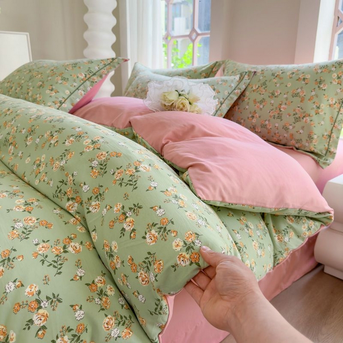 91家纺网 家纺一手货源 找家纺 禧多家纺 2024新款亲肤云锦棉四件套 初夏