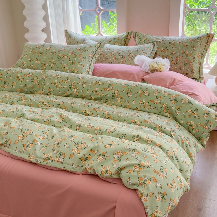 91家纺网 家纺一手货源 找家纺 禧多家纺 2024新款亲肤云锦棉四件套 初夏