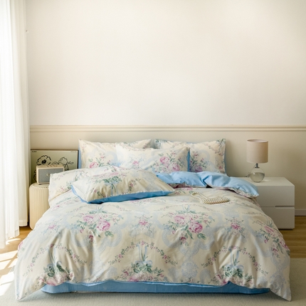 91家纺网 家纺一手货源 找家纺 （总）2024新款印花小清新全棉四件套,玻璃如梦,芬妮小熊,花想容,露西庄园,莫奈印象,清婉花语,时尚空间,知秋,灼灼其华