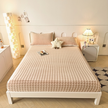 91家纺网 家纺一手货源 找家纺 （总）湘之帛 2024新款牛奶绒泡泡床笠系列