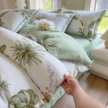 91家纺网 家纺一手货源 找家纺 （总）禧多家纺 2024新款亲肤云锦棉四件套