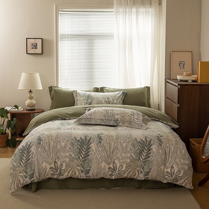 91家纺网 家纺一手货源 找家纺 （总）左右家纺 2024秋冬新款全棉磨毛印花四件套