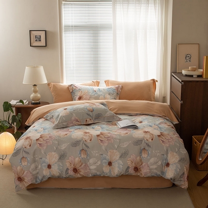 91家纺网 家纺一手货源 找家纺 （总）左右家纺 2024秋冬新款全棉磨毛印花四件套