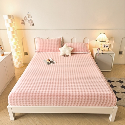 91家纺网 家纺一手货源 找家纺 （总）湘之帛 2024新款牛奶绒泡泡床笠系列