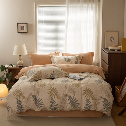 91家纺网 家纺一手货源 找家纺 （总）左右家纺 2024秋冬新款全棉磨毛印花四件套