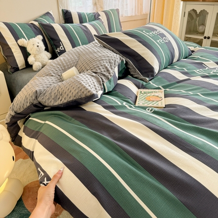 91家纺网 家纺一手货源 找家纺 （总）简宜家居（朝初家纺） 2025新款棉加绒豆豆绒牛奶绒四件套