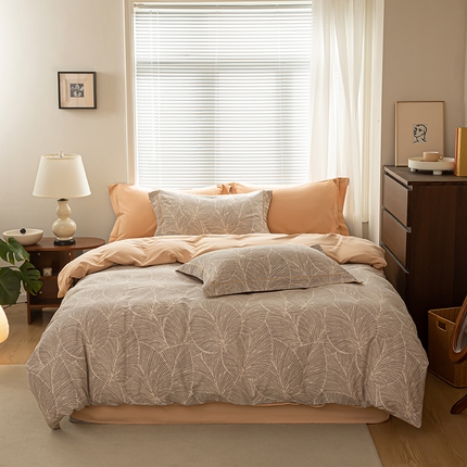 91家纺网 家纺一手货源 找家纺 （总）左右家纺 2024秋冬新款全棉磨毛印花四件套