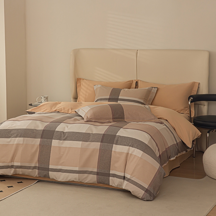 91家纺网 家纺一手货源 找家纺 左右家纺 2024秋冬新款全棉磨毛印花四件套 罗马