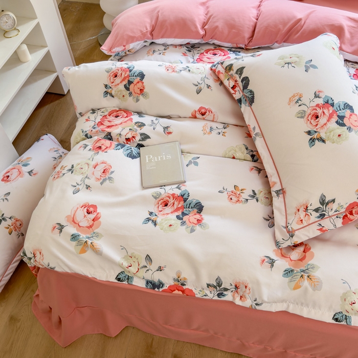 91家纺网 家纺一手货源 找家纺 禧多家纺 2024新款亲肤云锦棉四件套 芭提雅