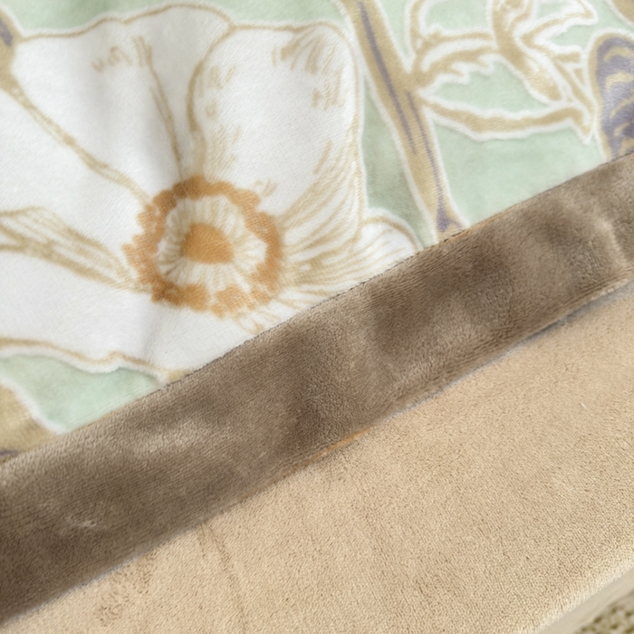 91家纺网 家纺一手货源 找家纺 氧家 2024新款雕花绒四件套 绽放-绿