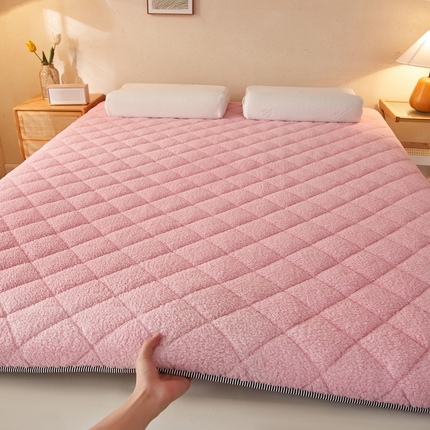 91家纺网 家纺一手货源 找家纺 （总）一禾 2025新款羊羔绒学生床垫垫子