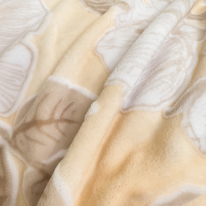 91家纺网 家纺一手货源 找家纺 氧家 2024新款雕花绒四件套 绽放-黄