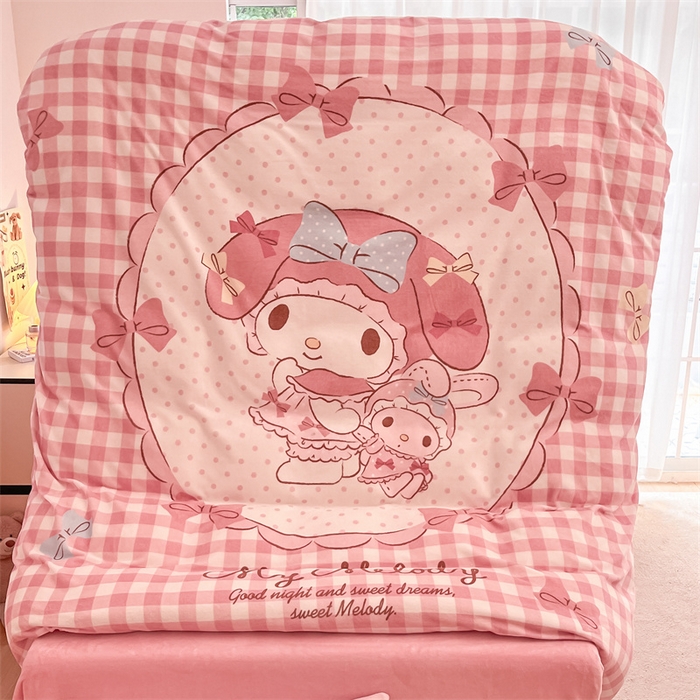 91家纺网 家纺一手货源 找家纺 星座家纺 2025新款大版三丽鸥牛奶绒四件套 相框美乐蒂