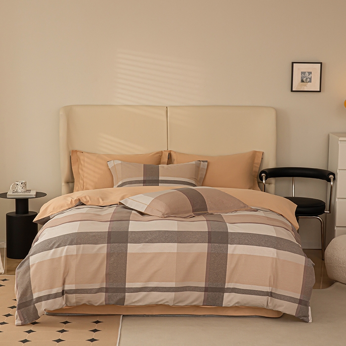 91家纺网 家纺一手货源 找家纺 左右家纺 2024秋冬新款全棉磨毛印花四件套 罗马