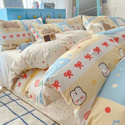 91家纺网 家纺一手货源 找家纺 （总）寻米 2024新款全棉印花四件套