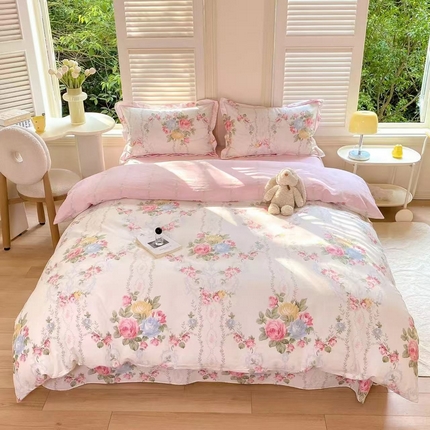 91家纺网 家纺一手货源 找家纺 （总）凌鼎 2025新款13070全棉印花款四件套