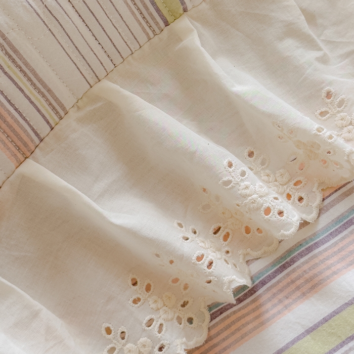 91家纺网 家纺一手货源 找家纺 久典家居 2024新款A类法式全棉色织水洗棉单床盖 沐妍粉