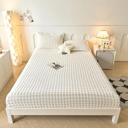 91家纺网 家纺一手货源 找家纺 （总）湘之帛 2024新款牛奶绒泡泡床笠系列