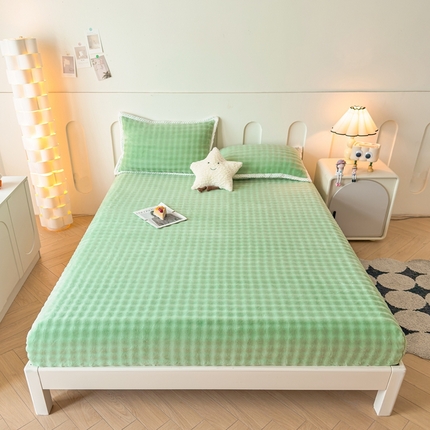 91家纺网 家纺一手货源 找家纺 （总）湘之帛 2024新款牛奶绒泡泡床笠系列