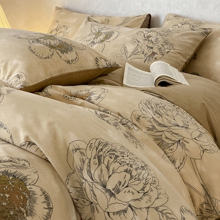 91家纺网 家纺一手货源 找家纺 （总）琪格格纺织 2024新款原棉磨毛四件套系列